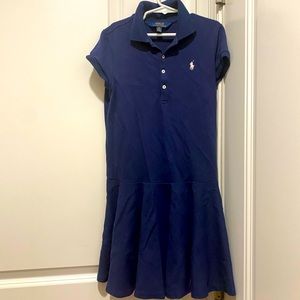 Blue polo dress